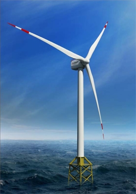 三菱重工の洋上風力発電設備イメージ図
