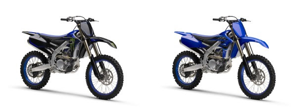 左から、「YZ250F Monster Energy Yamaha Racing Edition」、「YZ250F」